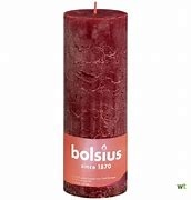 BOLSIUS RUSTIEK STOMPKAARS 190/68 - DELICATE RED ()
